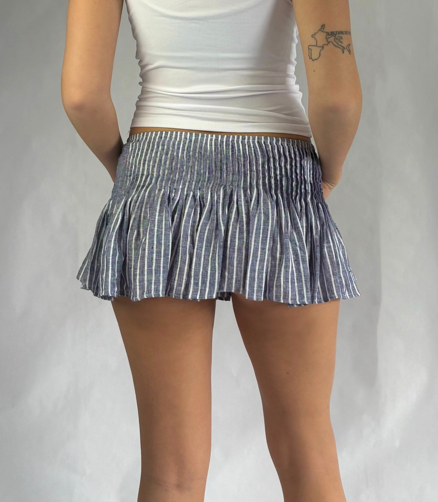 Micro Mini Pleated Skirt
