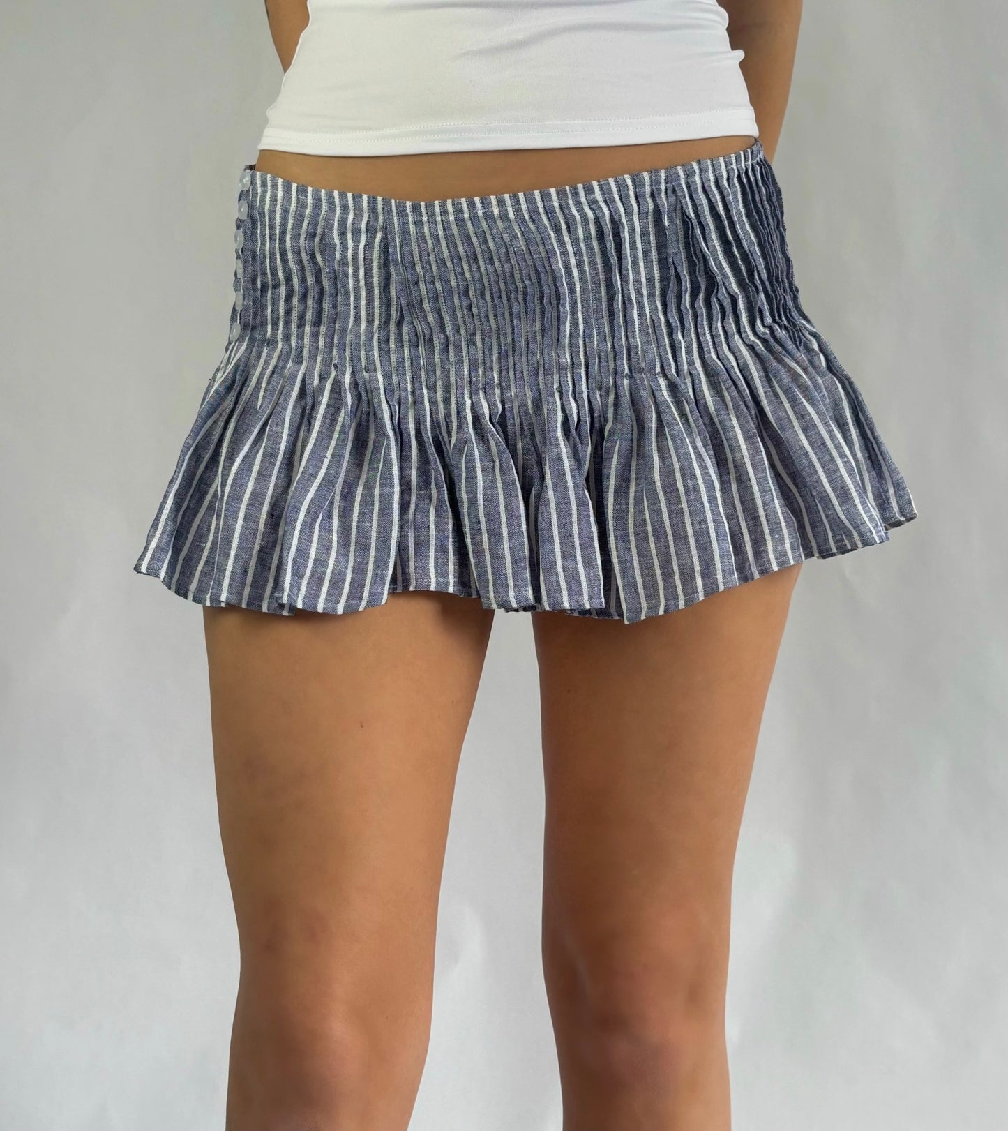 Micro Mini Pleated Skirt