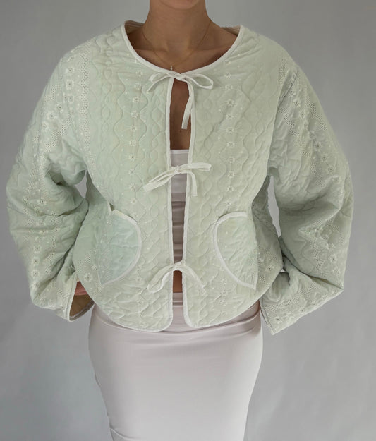 Light Blue Quilted Jacket